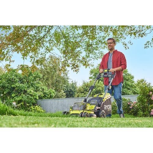 Газонокосилка аккумуляторная Ryobi RY18LMX40B-0 ONE+ 18В 40см 40л 25-70мм бесщеточное мульчирование до 400м.кв RC_5133005479 фото