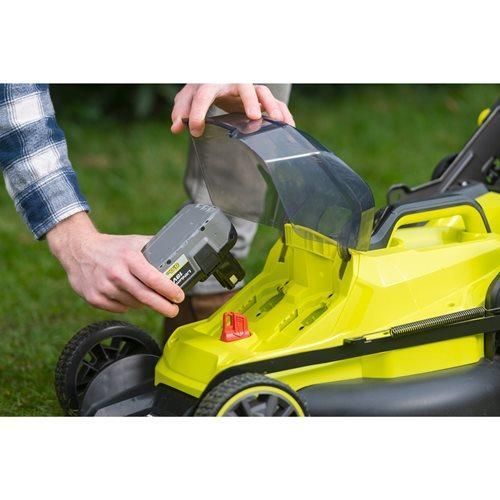 Газонокосилка аккумуляторная Ryobi RY18LMX40B-0 ONE+ 18В 40см 40л 25-70мм бесщеточное мульчирование до 400м.кв RC_5133005479 фото