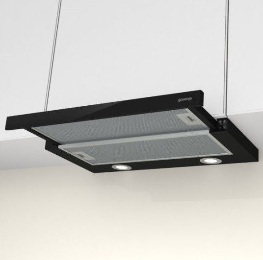 Витяжка Gorenje TH62E4BG телескопічна, 60см, 450м3ч, чорний RC_TH62E4BG фото