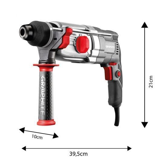 Перфоратор GRAPHITE SDS-plus 900Вт 3.4Дж кейс 6.1кг RC_58G539 фото