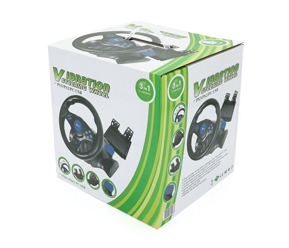 Руль 3 в 1, для PC/PS2/PS3/XBOX, Box U_39385 фото