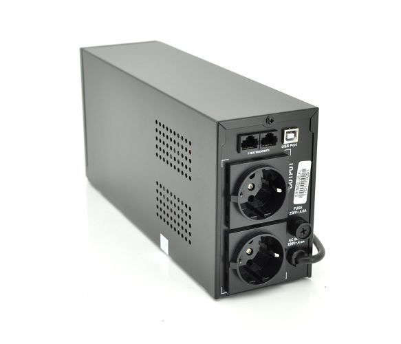 ИБП Ritar E-RTM600L-U (360W) ELF-L LED AVR 2st USB 2xSCHUKO socket 1x12V7Ah металлический Q4 (370*130*210) U_7860 фото