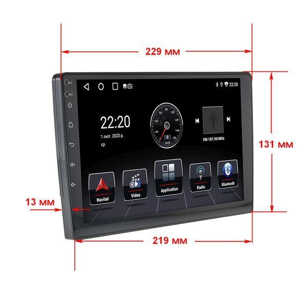 Автомагнітола Cyclone C9 CPL GSM, 2+32GB, CARPLAY, 4G, KIA Optima K5 CY_НФ-00002371 фото