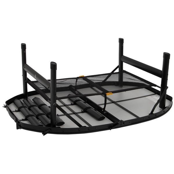 Стіл Bo-Camp Woodbine Oval 100x70 cm Black/Wood look (1404185) DS_DAS302783 фото