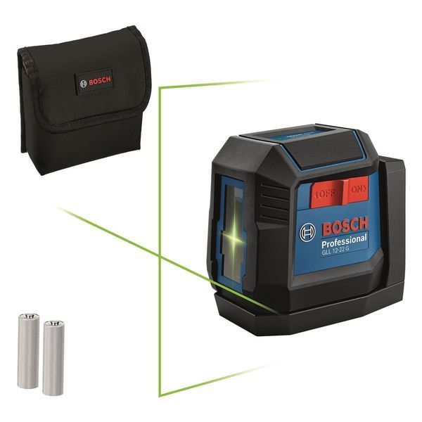 Лазерний нівелір Bosch GLL 12-22 G, до 12м, 0.3мм/м, чохол, чохол, 0.35кг RC_0.601.065.320 фото