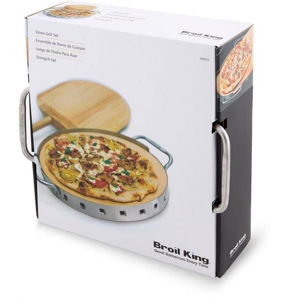 Набір для піци керам. камінь, лопатка, форма Broil King 69816 (69815) GR_003334 фото