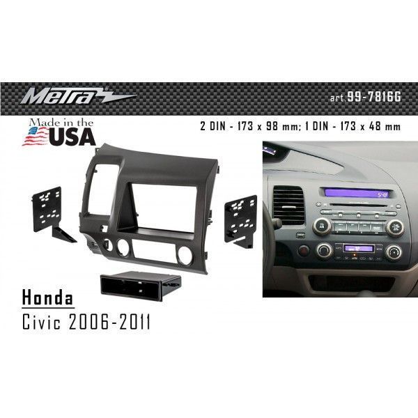 Переходная рамка Metra 99-7816G для Honda Civic 2006-2011 AV_99-7816G фото