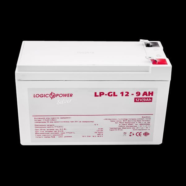 Акумулятор гелевий LP-GL 12V - 9 Ah Silver LP_2335 фото