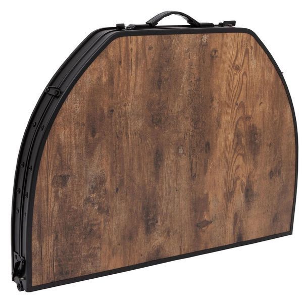 Стіл Bo-Camp Woodbine Oval 100x70 cm Black/Wood look (1404185) DS_DAS302783 фото