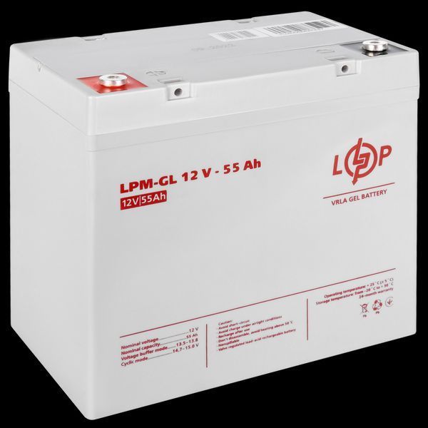 Акумулятор гелевий LPM-GL 12V - 55 Ah LP_15266 фото