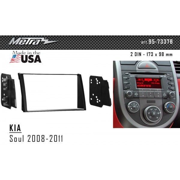 Перехідна рамка Metra 95-7337B для KIA Soul 2008-2011 AV_95-7337B фото