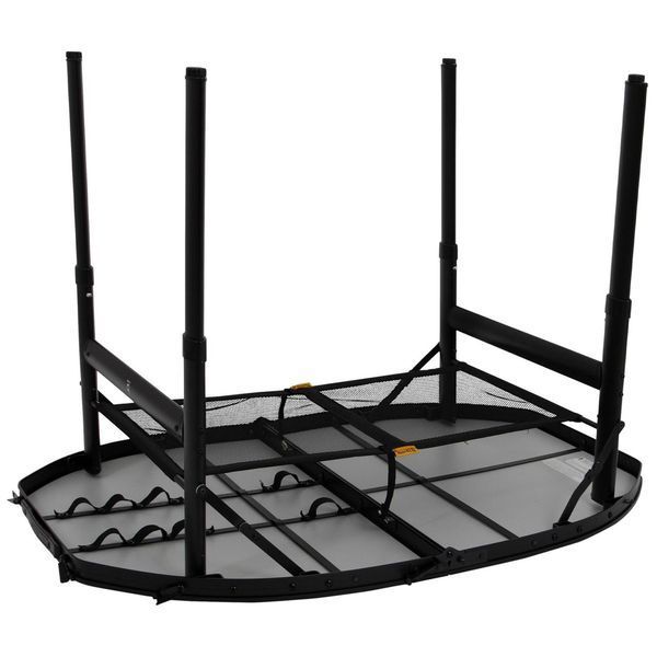 Стіл Bo-Camp Woodbine Oval 100x70 cm Black/Wood look (1404185) DS_DAS302783 фото