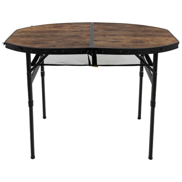 Стіл Bo-Camp Woodbine Oval 100x70 cm Black/Wood look (1404185) DS_DAS302783 фото
