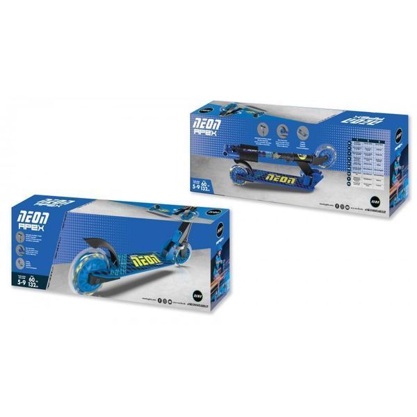 Самокат Neon Apex LED голубой RC_NS32B4 фото