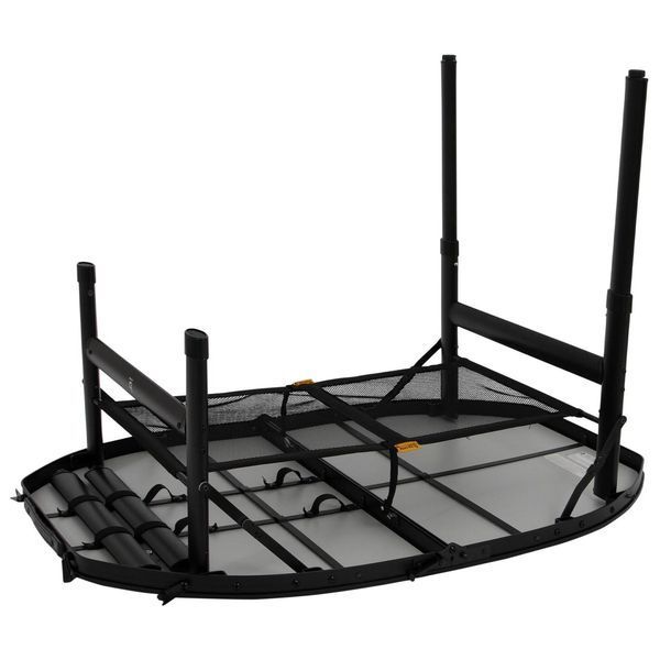 Стіл Bo-Camp Woodbine Oval 100x70 cm Black/Wood look (1404185) DS_DAS302783 фото