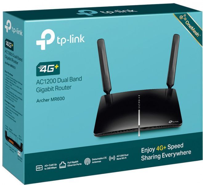 Маршрутизатор TP-LINK TL-MR600 AC1200, 4G/LTE, 3xGE LAN, 1xGE WAN, MESH RC_ARCHER-MR600 фото