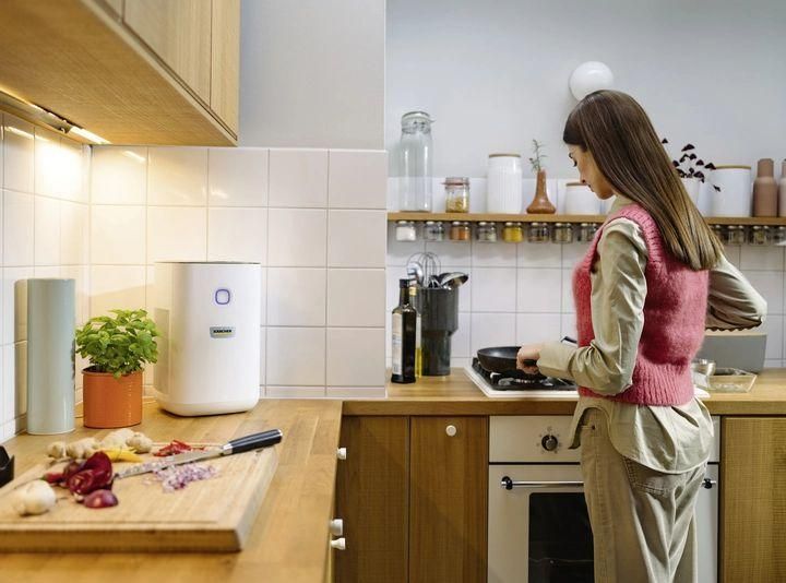 Воздухоочиститель Karcher AF 20, 20м2, 160м3/час, дисплей, 2 HEPA фильтра, 4 режима, инд. забр-ние, белый RC_1.024-820.0 фото