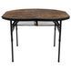Стіл Bo-Camp Woodbine Oval 100x70 cm Black/Wood look (1404185) DS_DAS302783 фото 2