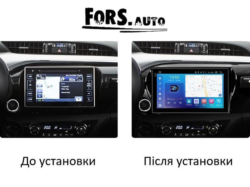 Штатна автомагнітола FORS.auto FS 4 PRO для Toyota Revo/Hilux (4+64Gb, 10") 2016-2019 FA_FS-4285 фото