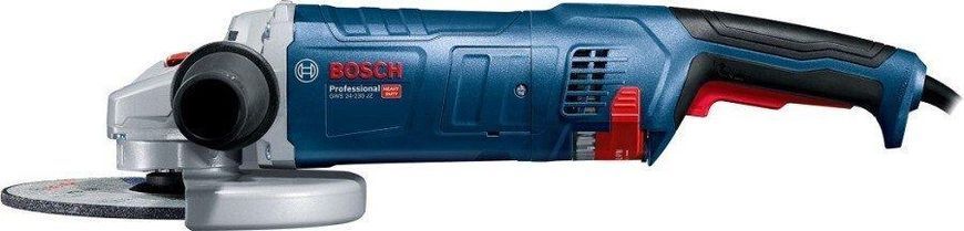 Шліфмашина кутова Bosch GWS 24-230 JZ, 230мм, 2400Вт, 8500об/хв, плавн. пуск із системою захисту від пилу RC_0.601.8C3.300 фото