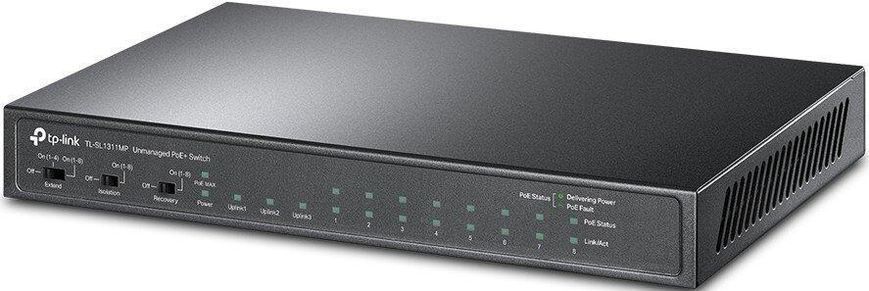 Коммутатор TP-LINK TL-SL1311MP 8x1FE (8xPoE), 2xGE, 1xSFP, 124Вт, Неуправляемый RC_TL-SL1311MP фото