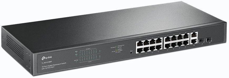 Коммутатор SG2218P 16x1GE (16xPoE), 2xSFP, 150W, WebSmart TP-Link RC_SG2218P фото