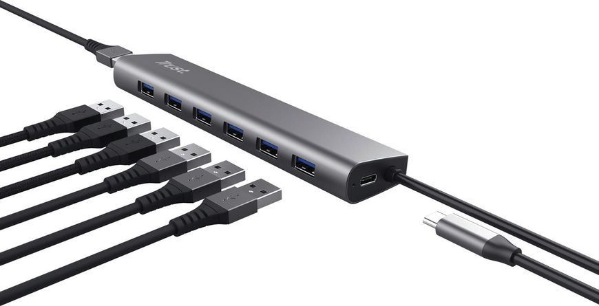 USB-хаб DALYX 7-IN-1 USB-A 3.2 ALUMINIUM Trust RC_24967_TRUST фото