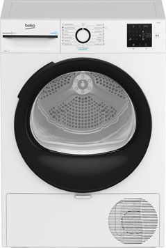 Beko Сушильна машина тепловий насос, 7кг, A++, 54.5см, дисплей, ф-ція ПАР, білий RC_BM3T37239WB фото
