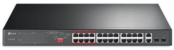 Коммутатор TP-LINK TL-SL1226P 24xFE (24xPoE), 2xSFP, 250Вт, Неуправляемый RC_TL-SL1226P фото