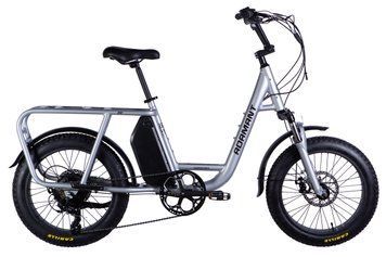 Велосипед з електроприводом 20" AL Dorozhnik eADAMANT DD FR рама-18,5" 48B 17.5А*г 500Вт срiблястий 2025 VT_ELB-D-20-063 фото