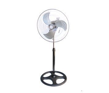 Вентилятор підлоговий метал KT1803 R18, поворот 120 &deg;, 3 режими, 220V, White, ціна за ящик (3шт), Box U_37613 фото