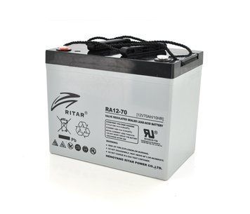 Аккумуляторная батарея AGM RITAR RA1270 12V 70Ah (350х167х182) U_16263 фото