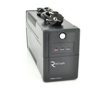 ДБЖ Ritar RTP600L-U (360W) Proxima-L LED AVR 2st USB 2xSCHUKO socket 1x12V7Ah plastik Case ( 340 x 140 U_7861 фото