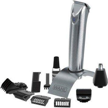 Тример WAHL Stainless Steel, акум., роторний мотор, насадок-9, чохол, гребінець, сталь, сірий RC_09818-116 фото