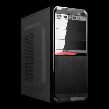 Корпус LP 2111 - 400W 8 см black case chassis cover 2xUSB2.0, 1xUSB3.0 LP_15492 фото