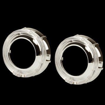 Маска декоративная для автомобильных фар DriveX MS A-105 3.0&raquo; DriveX MS A-105 3.0&raquo; Silver White+Yellow со DR_DR-00002492 фото