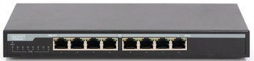 Комутатор DIGITUS 8 Port Gigabit PoE Switch 135W Unmanaged RC_DN-95340 фото