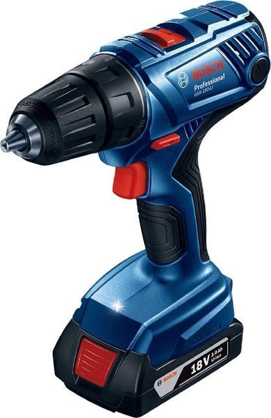 Набір із двох акумуляторних інструментів Bosch 18В перфоратор GBH 180-LI + дриль-шуруповерт GSR 18V-50 + RC_0.615.990.M32 фото