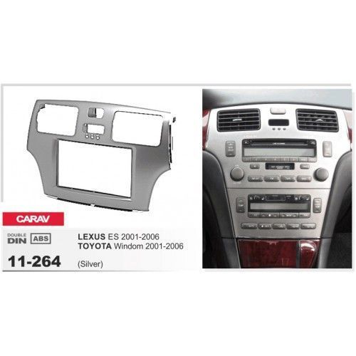 Перехідна рамка CARAV 11-264 для TOYOTA Windom 2001-2006 / LEXUS ES 2001-2006 (Silver) AV_11-264 фото