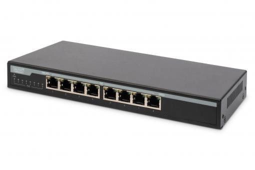 Комутатор DIGITUS 8 Port Gigabit PoE Switch 135W Unmanaged RC_DN-95340 фото