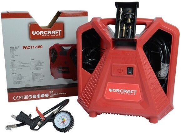Компресор портативний електричний Worcraft PAC11-180 (13043) WM_13043 фото