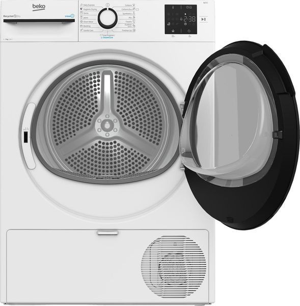 Beko Сушильная машина тепловой насос, 7кг, A++, 54.5см, дисплей, ф-ция ПАР, белый RC_BM3T37239WB фото