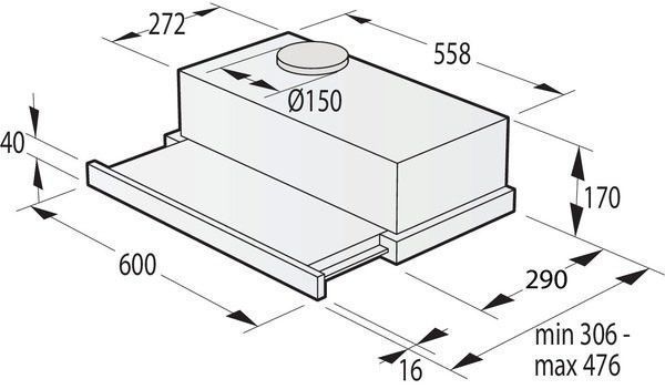Вытяжка Gorenje TH62E4X телескопическая, 60см, 450м3ч, нерж RC_TH62E4X фото
