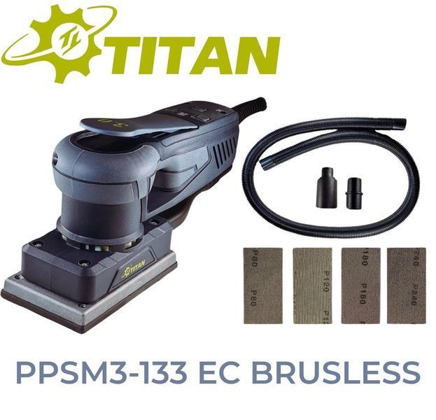 Ексцентрикова шліфувальна машина TITAN PPSM3-133 EC Brushless (безщітковий мотор) HY_090115436 фото