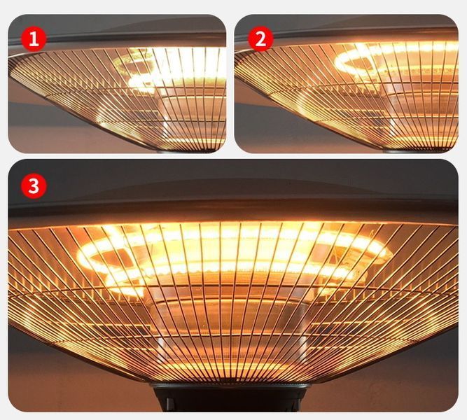 Електричний інфрачервоний обігрівач GRILLI 3000w, 200*60см 777757 GR_008344 фото