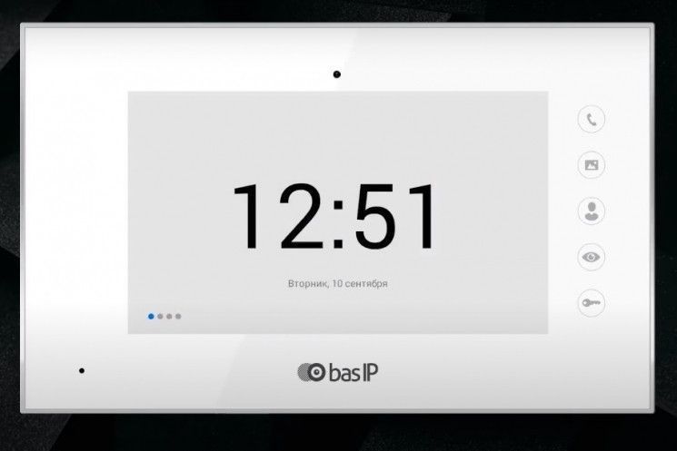 Відеодомофон BAS-IP AQ-07LL, TFT 7", переадресація, білий RC_AQ-07LL_W фото