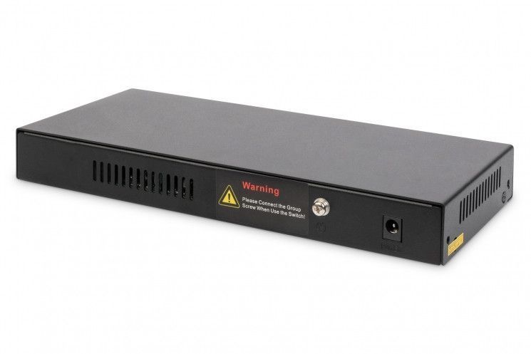 Комутатор DIGITUS 8 Port Gigabit PoE Switch 135W Unmanaged RC_DN-95340 фото