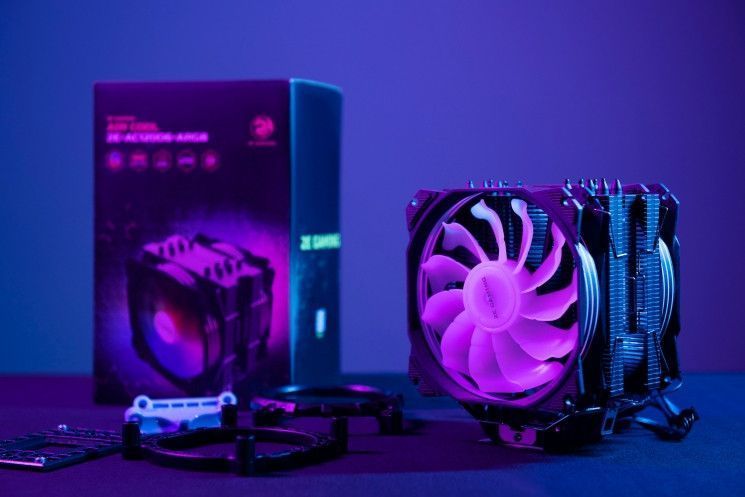 Процессорный кулер 2E Gaming Air Cool AC120D6-ARGB RC_2E-AC120D6-ARGB фото