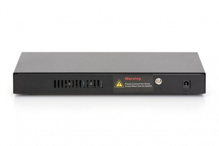 Комутатор DIGITUS 8 Port Gigabit PoE Switch 135W Unmanaged RC_DN-95340 фото