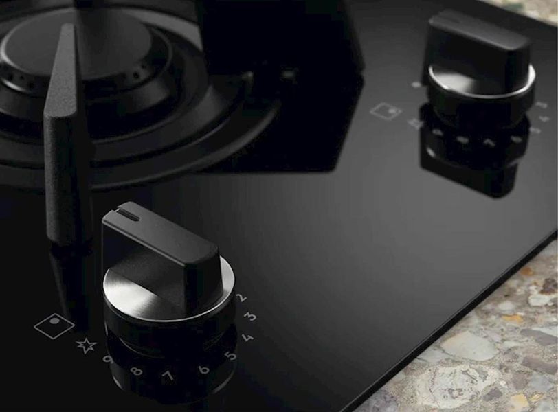 Варочная поверхность Electrolux комбинированная (2 газ + 2 инд), 60см, расширенная зона, чугун, черный RC_KDI641723K фото